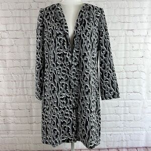 Alfani Animal Print A-Line Topper Jacket Size Small